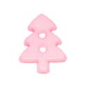 Bottone per bambini come albero di Natale in rosa 17 mm 0,67 inch